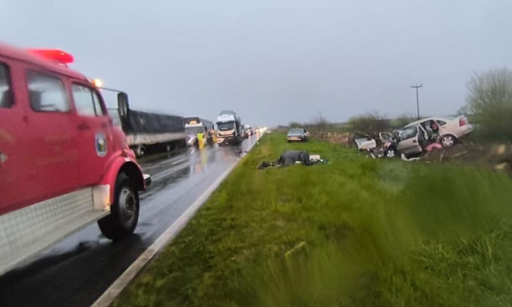 Trágico choque en la Ruta 5 dejó un muerto y un niño en estado crítico en 9 de Julio