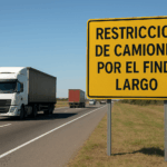 Restricción de circulación de camiones en rutas bonaerenses por el finde largo