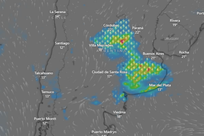 Alertas amarillas por tormentas y vientos fuertes afectarán este lunes a varias provincias