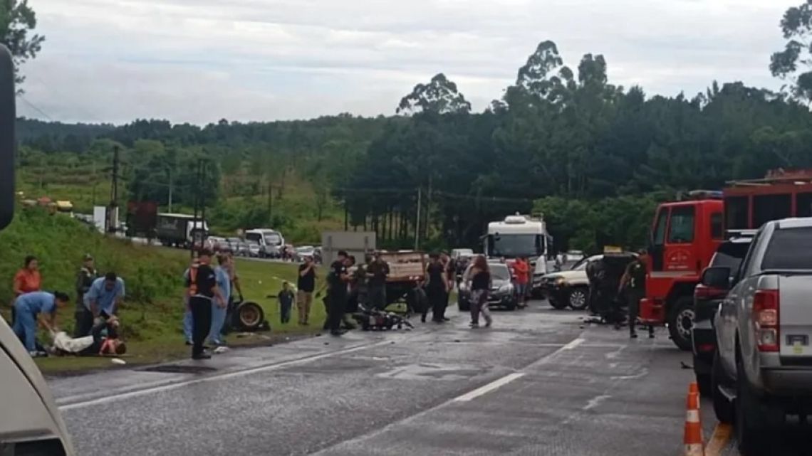 Tragedia en Misiones: cuatro mujeres murieron en un choque múltiple en la Ruta 12