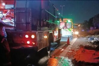 bombero atropellado moron