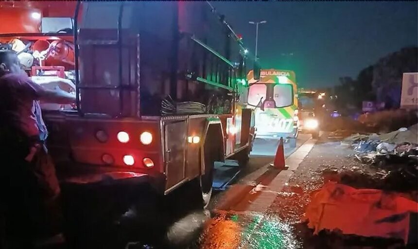 bombero atropellado moron