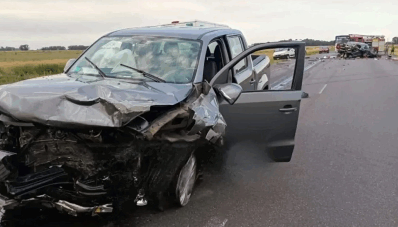 Tragedia en Ruta 3: Dos personas murieron tras un violento choque ...