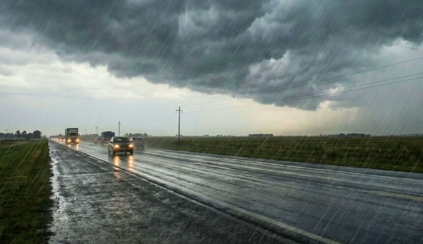Lluvia tormenta pba ruta