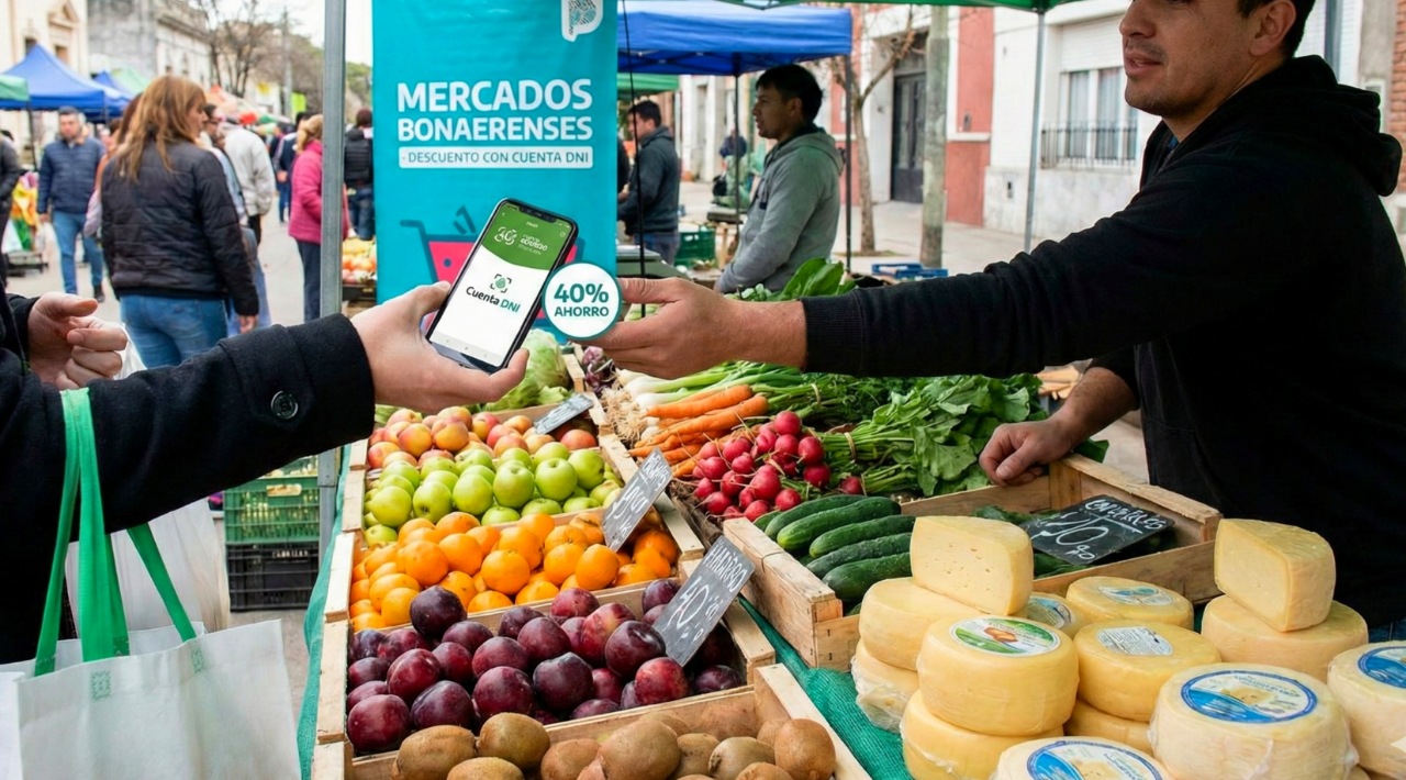 Mercados bonaerenses y cuenta dni: cómo ahorrar en febrero con el 40% de descuento 1 Cuenta dni mercados bonaerenses