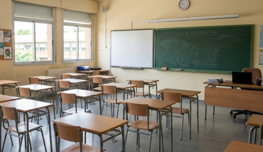 aula vacia sin clases