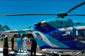 helicoptero sanitario trasladao nena accidente ruta 41 a