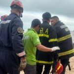 Parapentista cayó en playa de Mar del Plata y sufrió severos golpes en el accidente