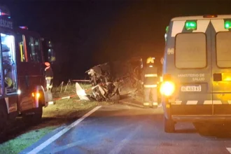 Trágico accidente: cuatro muertos tras tremendo choque frontal en la ruta 5