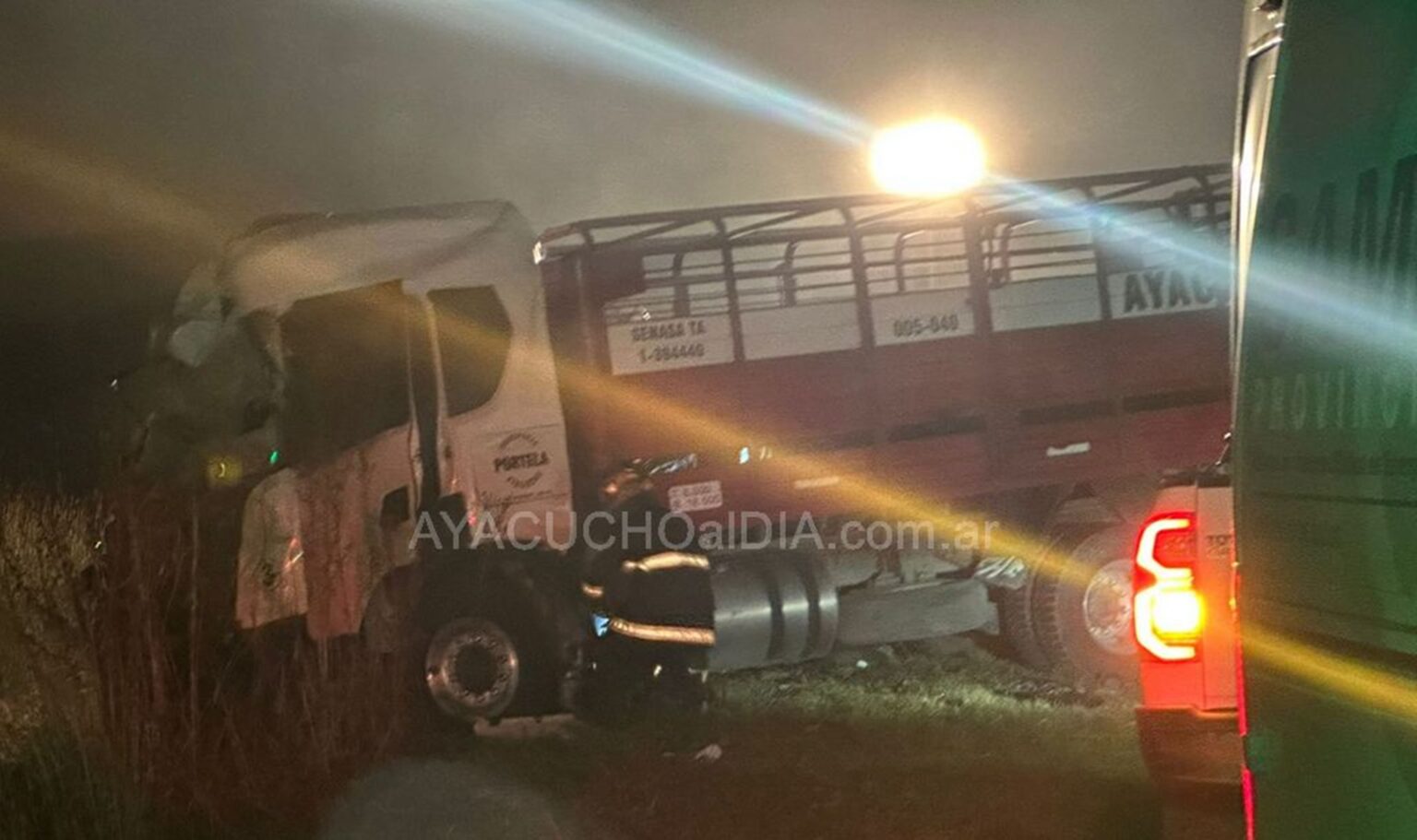 Tragedia en ruta 74: un muerto tras impactante choque de camiones en ayacucho