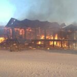 Voraz incendio arrasó por completo un balneario en villa gesell