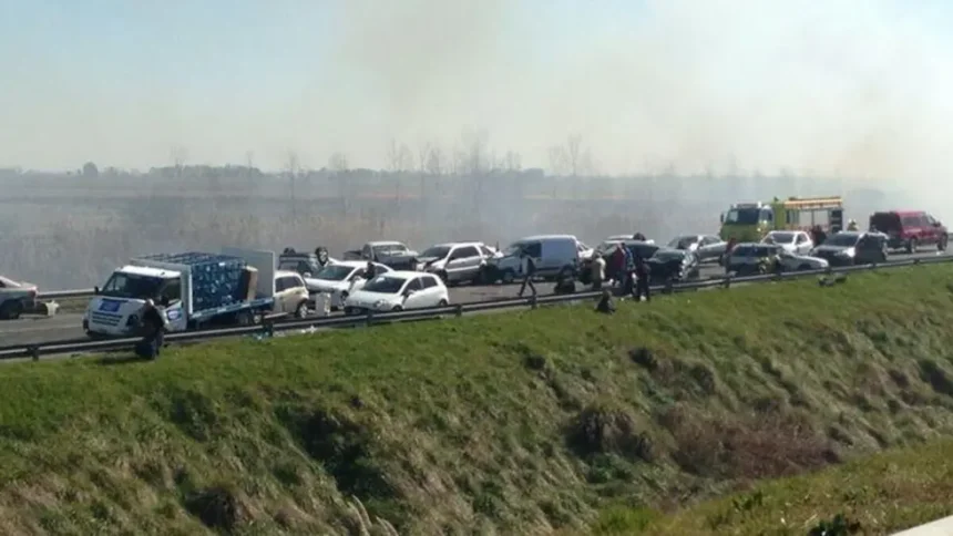 Viajaba de chascomús a lezama, terminó en un choque múltiple por humo en la ruta 2 y ahora deberán indemnizarla