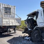 Tremendo accidente: chocaron 4 camiones y una camioneta en la ruta 205