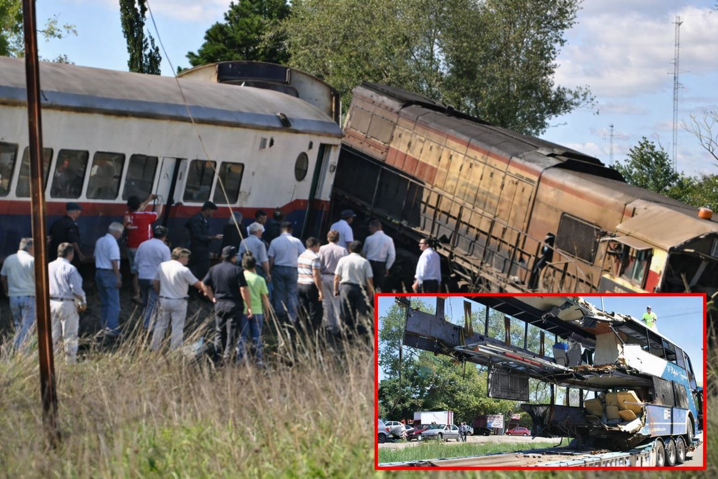 Se cumplen 18 años del devastador choque entre un tren y un micro en dolores 1 Se cumplen 18 años del devastador choque entre un tren y un micro en dolores