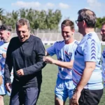 Fútbol y política: intendentes peronistas jugaron en san vicente con sergio massa
