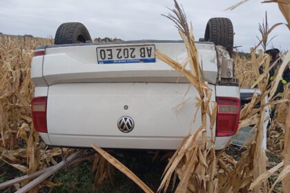 Tragedia en la ruta 75: murió un hombre en un vuelco en el acceso a de la garma