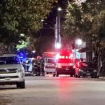 Violento choque entre una moto y un auto en pleno centro de castelli