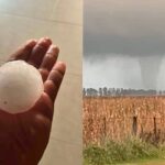 Tornado y granizo gigante en la provincia: las zonas afectadas y la advertencia para esta noche