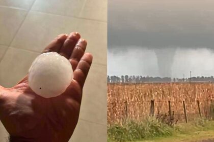 Tornado y granizo gigante en la provincia: las zonas afectadas y la advertencia para esta noche