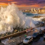 Alerta en la costa atlántica por olas de 7 metros: dónde y a qué hora golpea la marejada este sábado