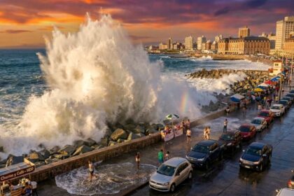 Alerta en la costa atlántica por olas de 7 metros: dónde y a qué hora golpea la marejada este sábado