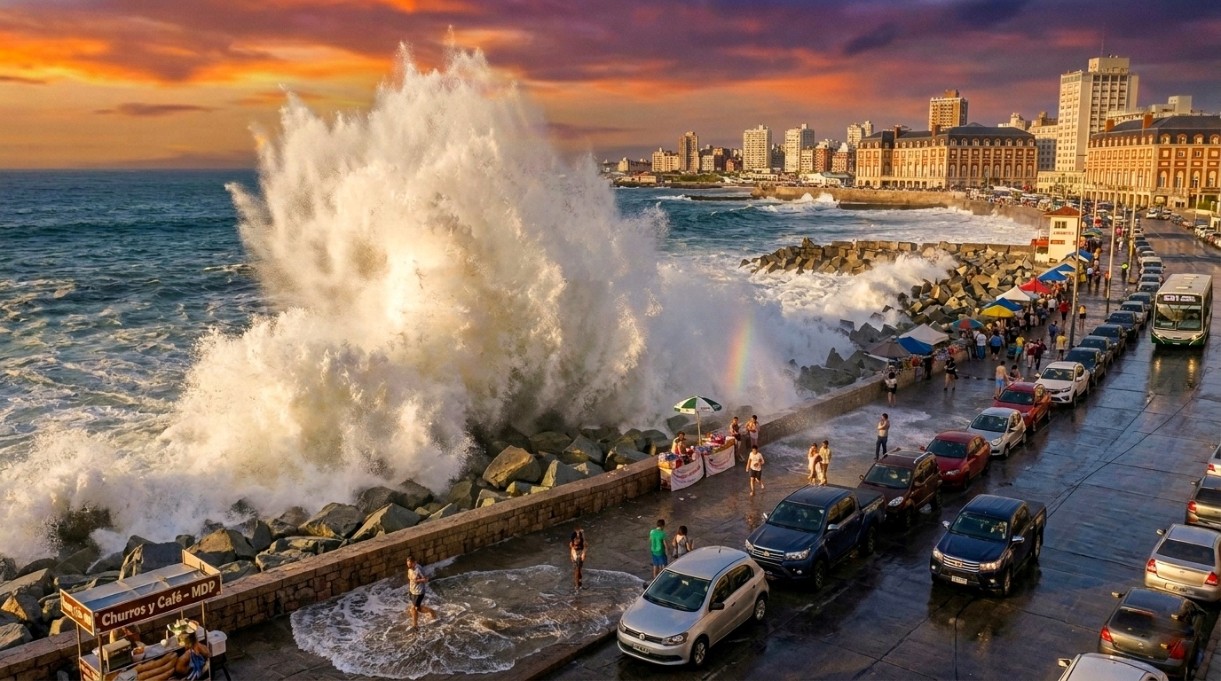 Alerta en la costa atlántica por olas de 7 metros: dónde y a qué hora golpea la marejada este sábado 1 Alerta en la costa atlántica por olas de 7 metros: dónde y a qué hora golpea la marejada este sábado