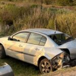 Tremendo accidente entre un auto y un tren en un paso a nivel de ruta 2 en castelli