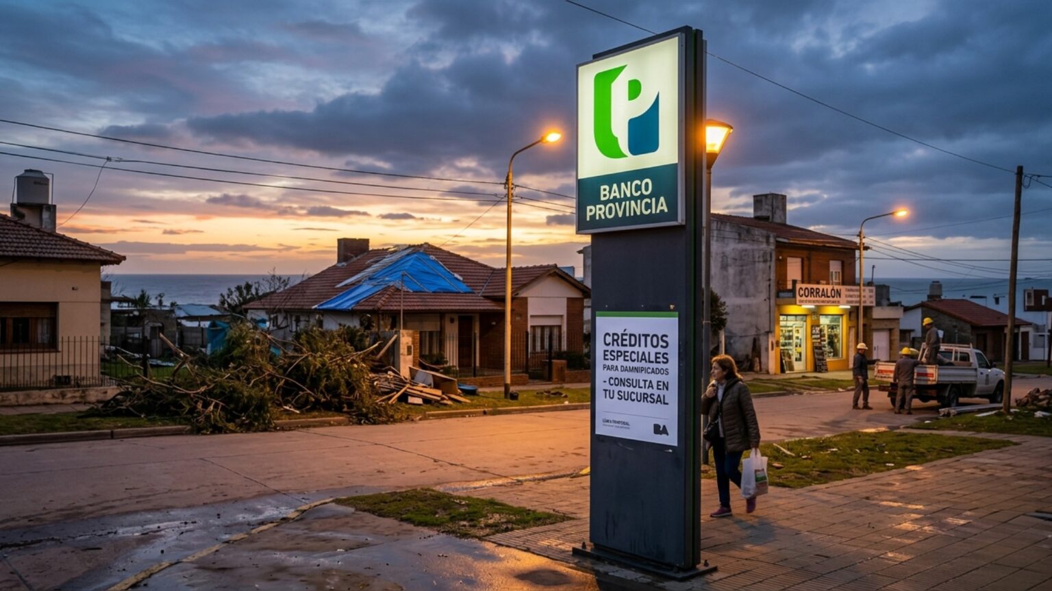 Banco provincia lanza créditos de emergencia: ¿cómo solicitarlos tras el fuerte temporal en la costa atlántica?