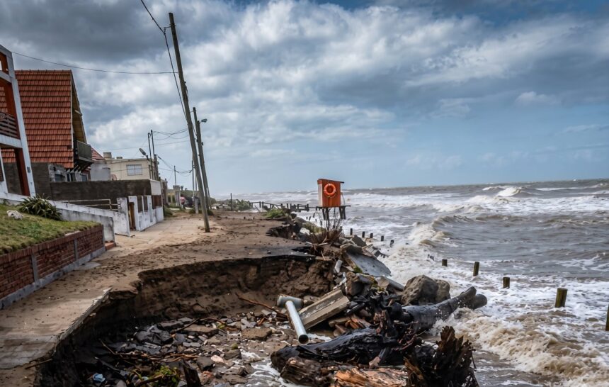 Alerta en mar del tuyú: la erosión costera devora las playas y deja casas al borde del colapso
