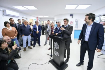 Kicillof inauguró un nuevo centro de salud y obras educativas en general guido