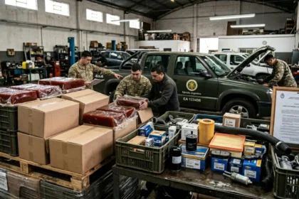 El ejército argentino de trueque: ofrecen membrillo por repuestos para una camioneta
