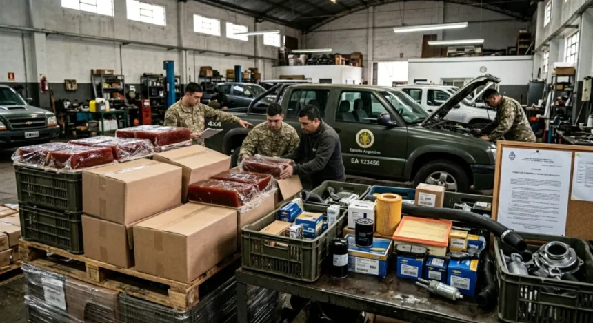 El ejército argentino de trueque: ofrecen membrillo por repuestos para una camioneta