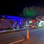 Accidente en ruta 2: volcó un camión en jurisdicción de castelli