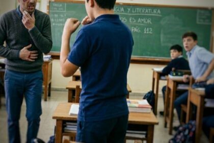 Juntan firmas para echar del colegio al alumno que agredió brutalmente a un profesor en tandil