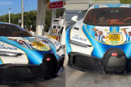 Un argentino se compró un auto de 5 millones de dólares, lo ploteó de argentina y causa furor