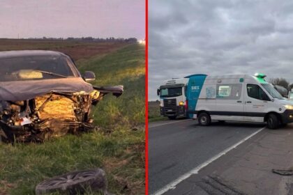 Tragedia en ruta 3: un muerto, tres heridos y una niña en gravísimo estado