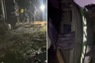 Grave accidente en ruta 7: un micro cayó de un puente por las fuertes ráfagas de viento