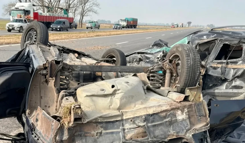 Tragedia en la ruta 7: un choque múltiple dejó tres muertos y varios heridos