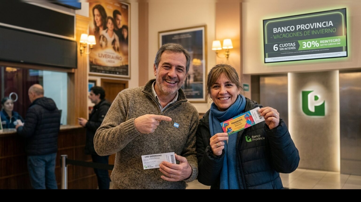 Vacaciones de invierno con alivio: los reintegros y cuotas fijas que activó el banco provincia en cines y teatros