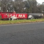 Dos camiones se engancharon en la ruta 2 y protagonizaron un violento accidente cerca de maipú