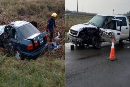 Tragedia en la ruta 5: un triple choque dejó un padre y su hijo muertos y varios heridos
