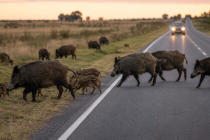 Crece la preocupación por la invasión de jabalíes en distritos del sur bonaerense