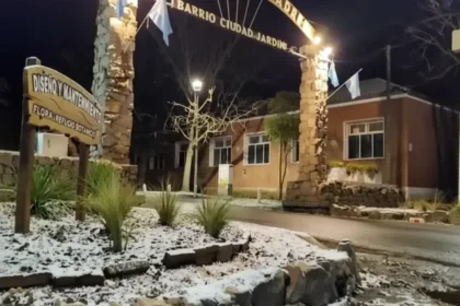 La ola polar cubrió de nieve a varias localidades del sur bonaerense