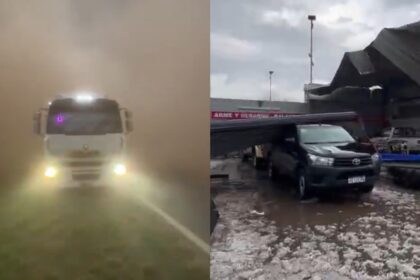 Impresionante temporal de viento y granizo en santa fe: techos volados, heridos y numerosos daños