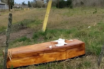 Macabro: hallaron un ataúd junto a las vías del tren cerca de mar del plata