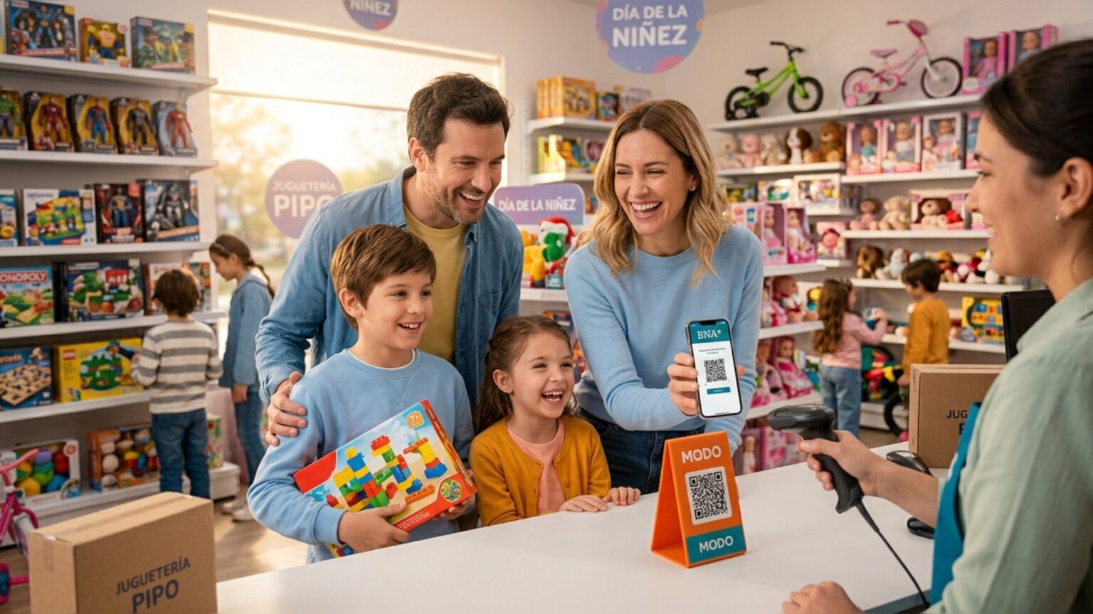 Banco nación lanzó promociones para el día del niño: 24 cuotas sin interés y 25% de descuento