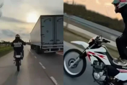 Hacía maniobras peligrosas en moto: le suspendieron la licencia hasta 2099