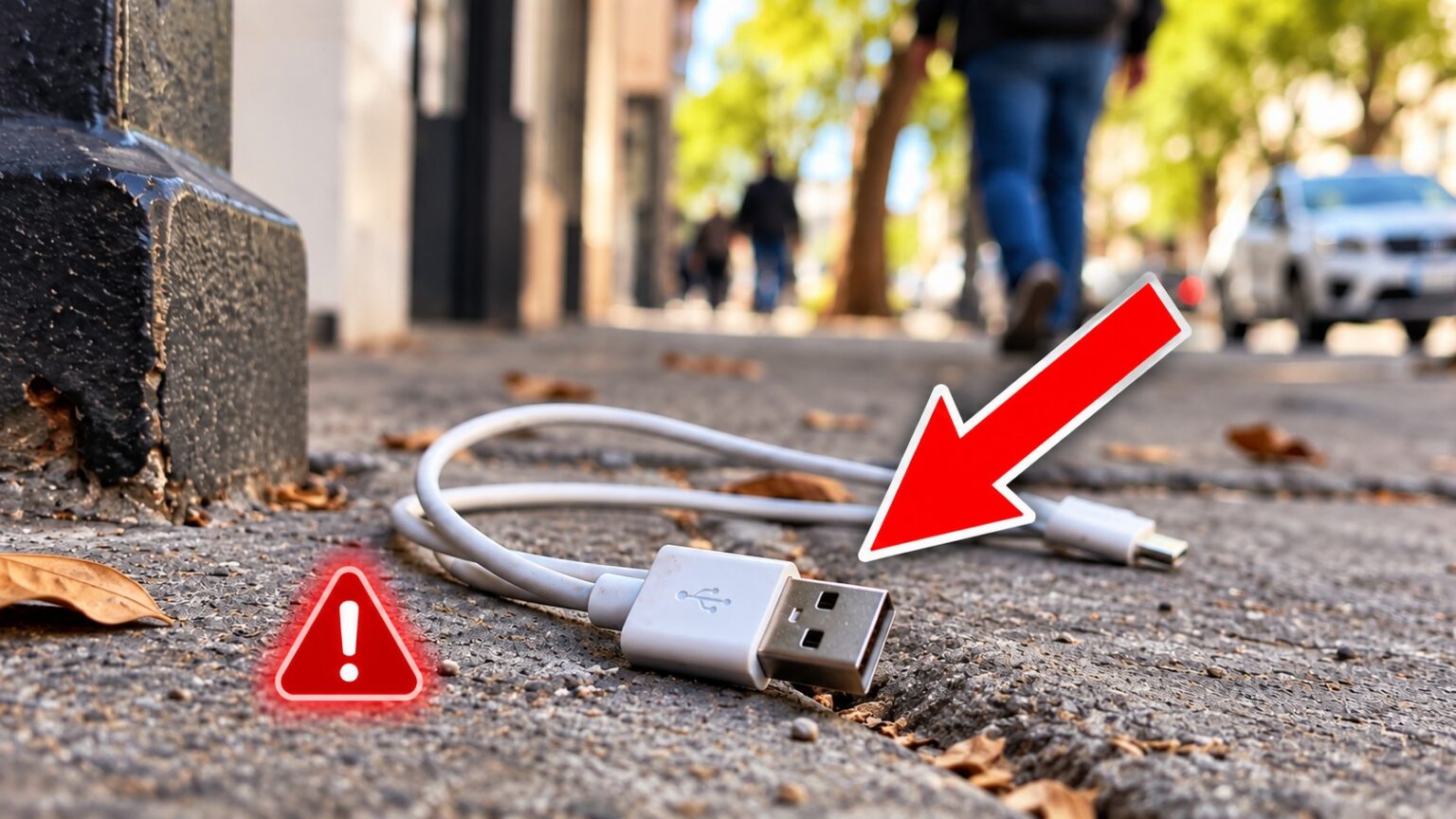 Alerta en la provincia por cables usb “perdidos” en la calle: cómo funciona la nueva estafa