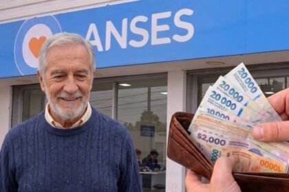 Jubilado consultando información de cobro de anses