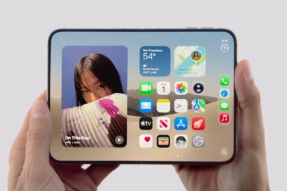 Iphone duo plegable presentado por apple durante su evento de septiembre de 2026